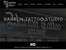 Tablet Screenshot of barrontattoo.com